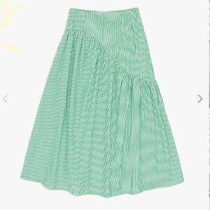 Maeve Midi Skirt LISA SAYS GAH - Green Stripe
